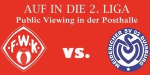 PUBLIC VIEWING: Rückspiel Kickers vs. MSV Duisburg